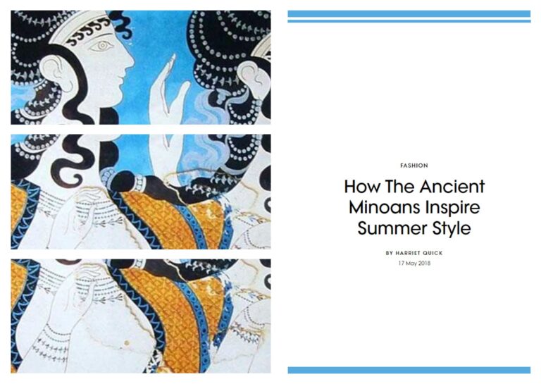 Read more about the article HOW THE ANCIENT MINOANS INSPIRE SUMMER STYLE
